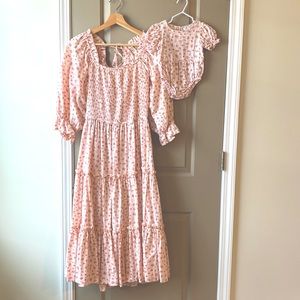 Ivy City Co. “Mommy and Me” matching pink Madeline dresses
